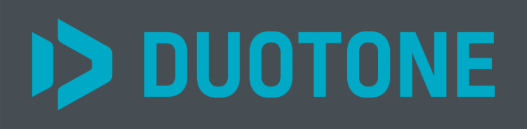 Duotone logo turquoise on grey