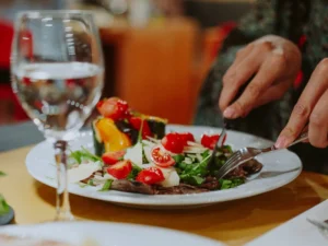 Traditional Sicilian dish served in a local restaurant during a kitesurf trip in Sicily.